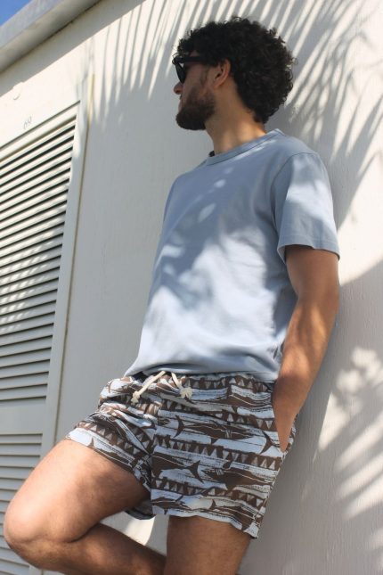 Pantaloncino Cefalù Marrone - Wasabi Beachwear